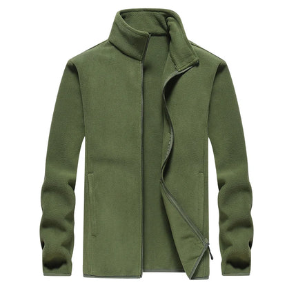 Men's Winter Fleece Windbreaker Wool Lining Jackets