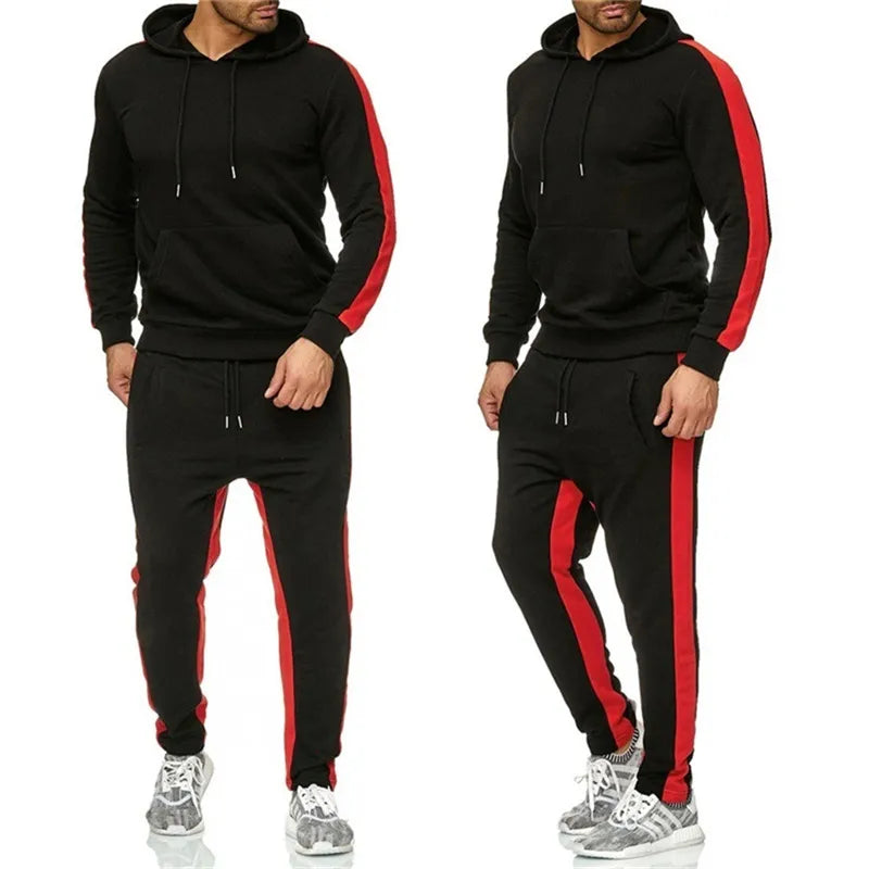 Men's 2 Piece Long Sleeve Moisture Wicking Hoodie