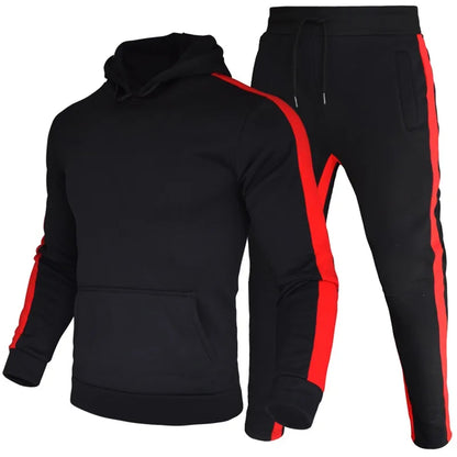 Men's 2 Piece Long Sleeve Moisture Wicking Hoodie