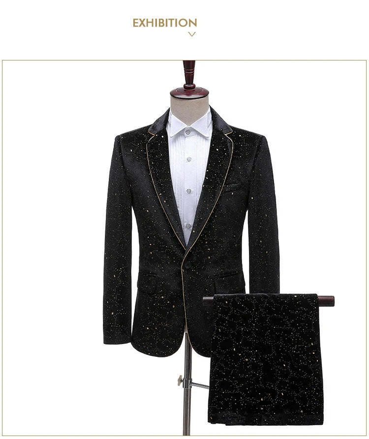 Men's 2 Piece Wedding Banquet Dress