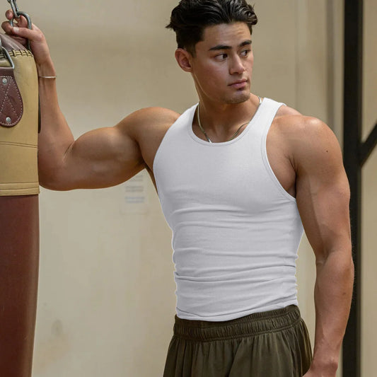 Men's Breathable Sleeveless Gym Vest