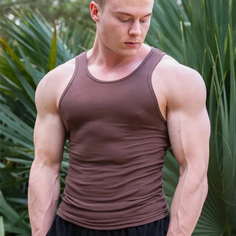 Men's Breathable Sleeveless Gym Vest