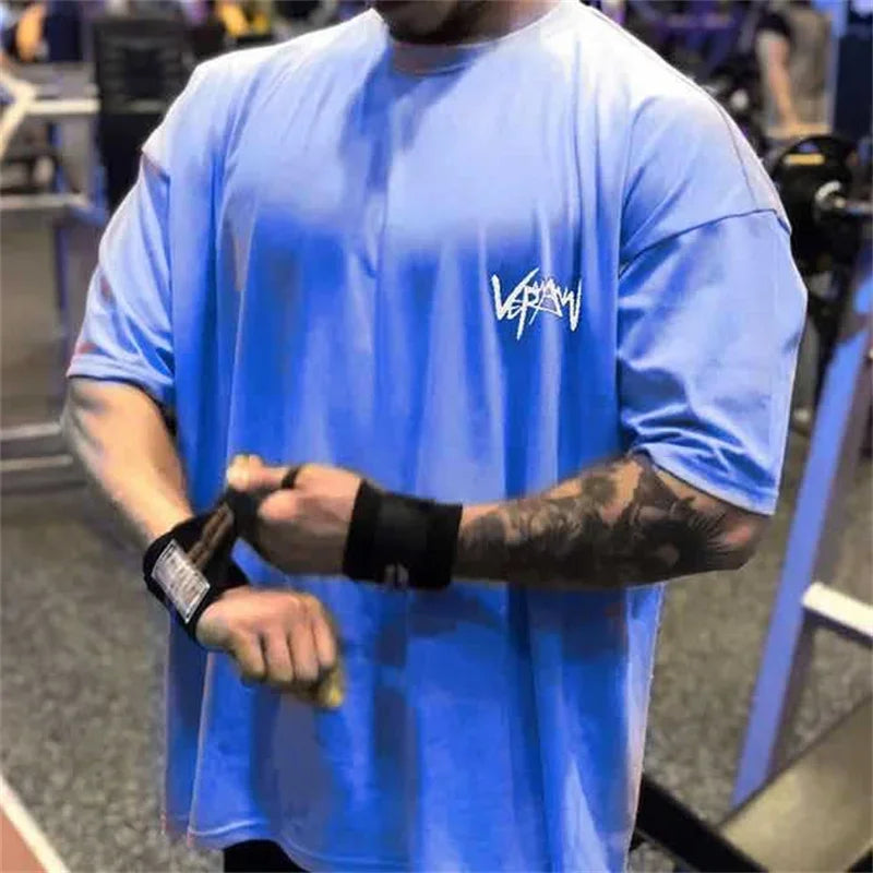 Men's Half Sleeve Round Collar Sports T-Shirt