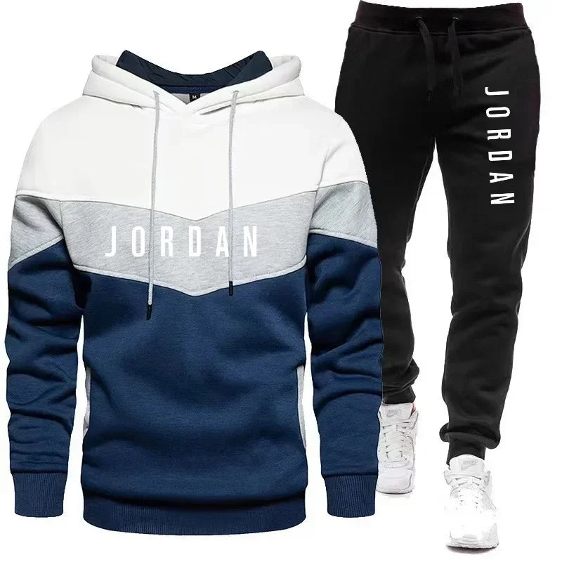 Men's Hooded Autumn Sports Tracksuit