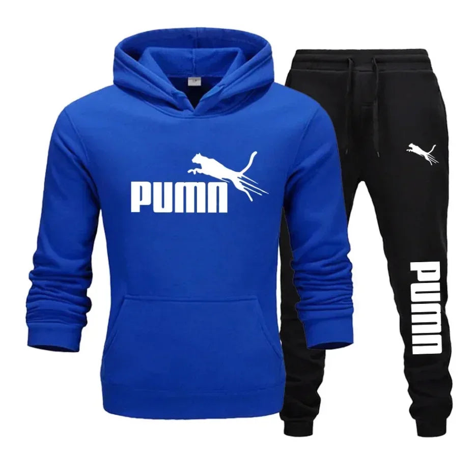 Men's Pullover Hooded Gym Tracksuit