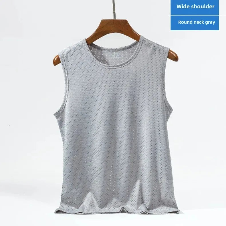 Men's Ice Silk Mesh Stringer Tank Top