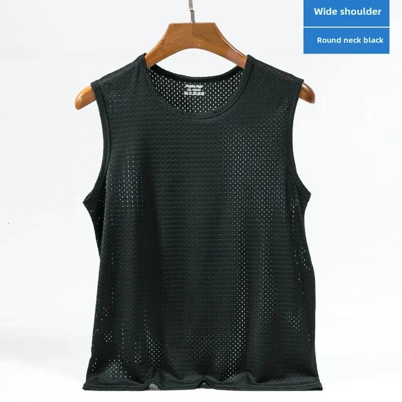Men's Ice Silk Mesh Stringer Tank Top