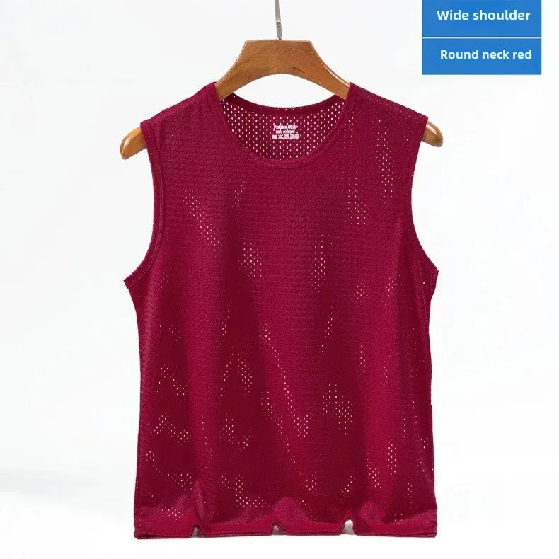 Men's Ice Silk Mesh Stringer Tank Top