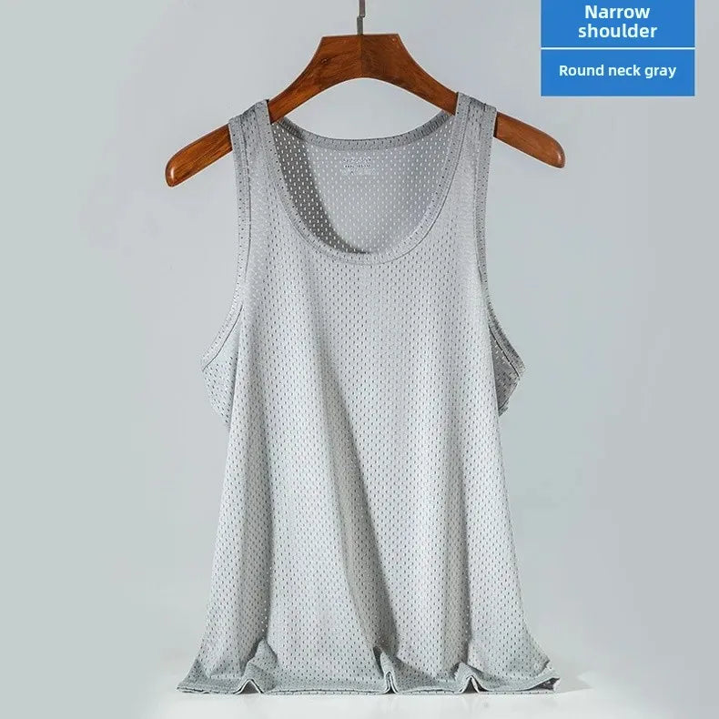 Men's Ice Silk Mesh Stringer Tank Top