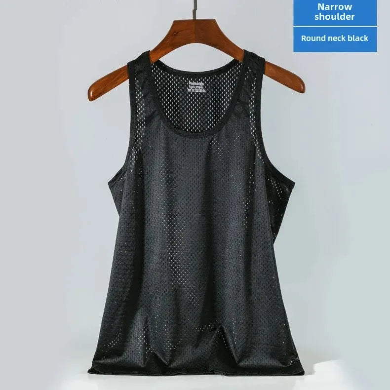 Men's Ice Silk Mesh Stringer Tank Top