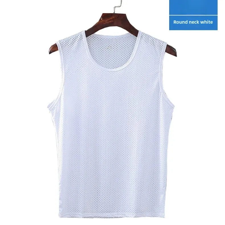 Men's Ice Silk Mesh Stringer Tank Top
