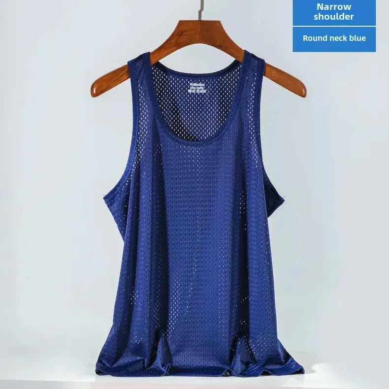 Men's Ice Silk Mesh Stringer Tank Top