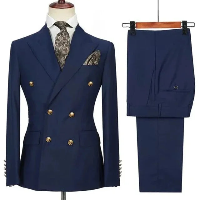Mens Leisure Boutique Business Woolen Suit