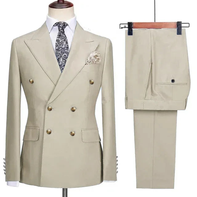 Mens Leisure Boutique Business Woolen Suit
