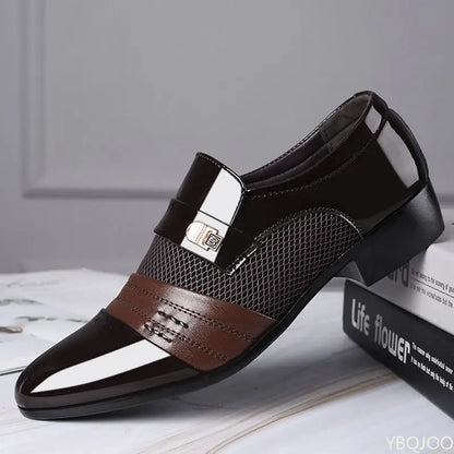 Men's Pointed Toe PU Leather Shoes