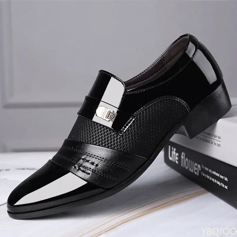 Men's Pointed Toe PU Leather Shoes