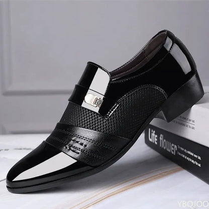 Men's Pointed Toe PU Leather Shoes