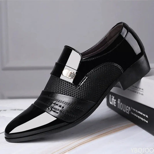 Men's Pointed Toe PU Leather Shoes