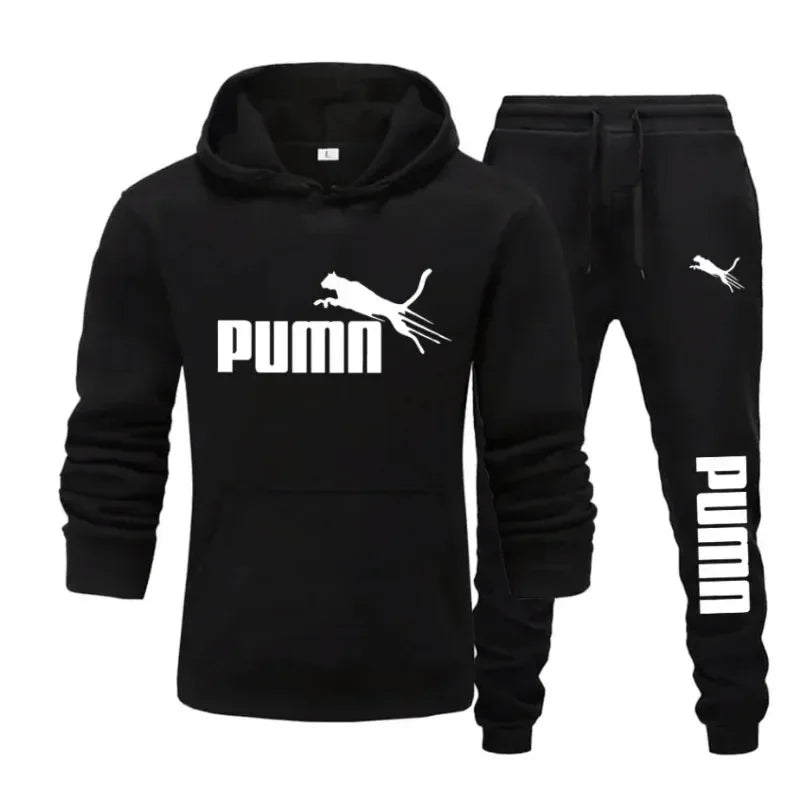 Men's Pullover Hooded Gym Tracksuit