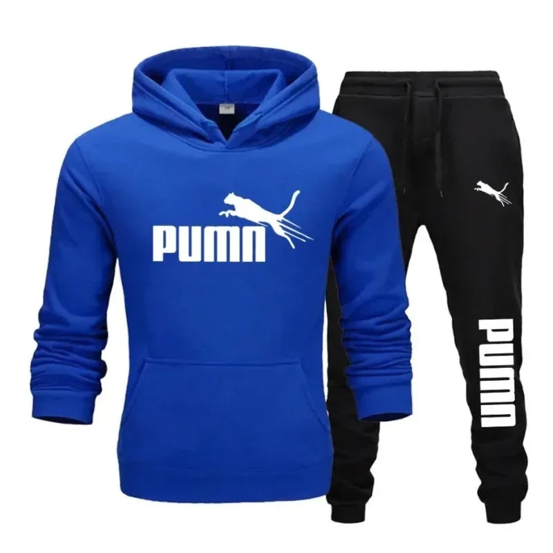 Men's Pullover Hooded Gym Tracksuit