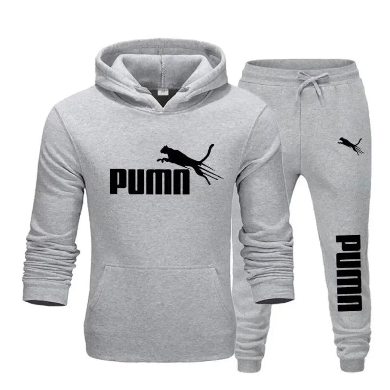 Men's Pullover Hooded Gym Tracksuit