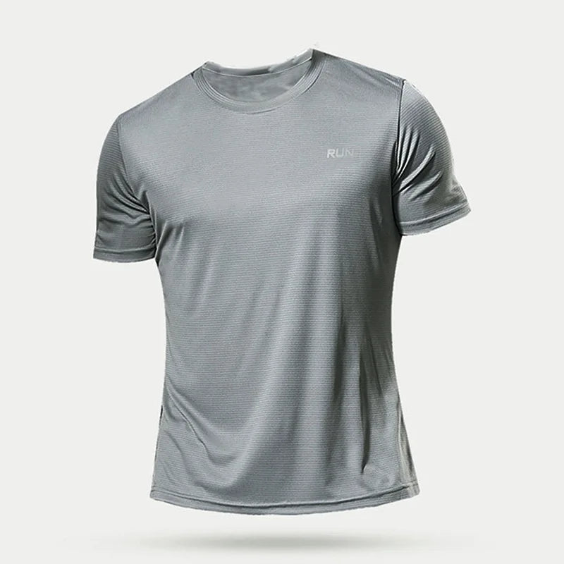 Men's Short Sleeve Moisture Wicking Round Neck T-Shirt