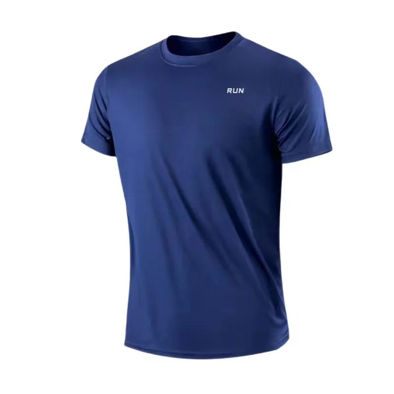 Men's Short Sleeve Moisture Wicking Round Neck T-Shirt