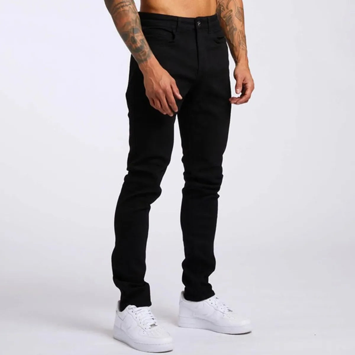 Men's Slim Fit Elastic Bootcut Denim Jeans