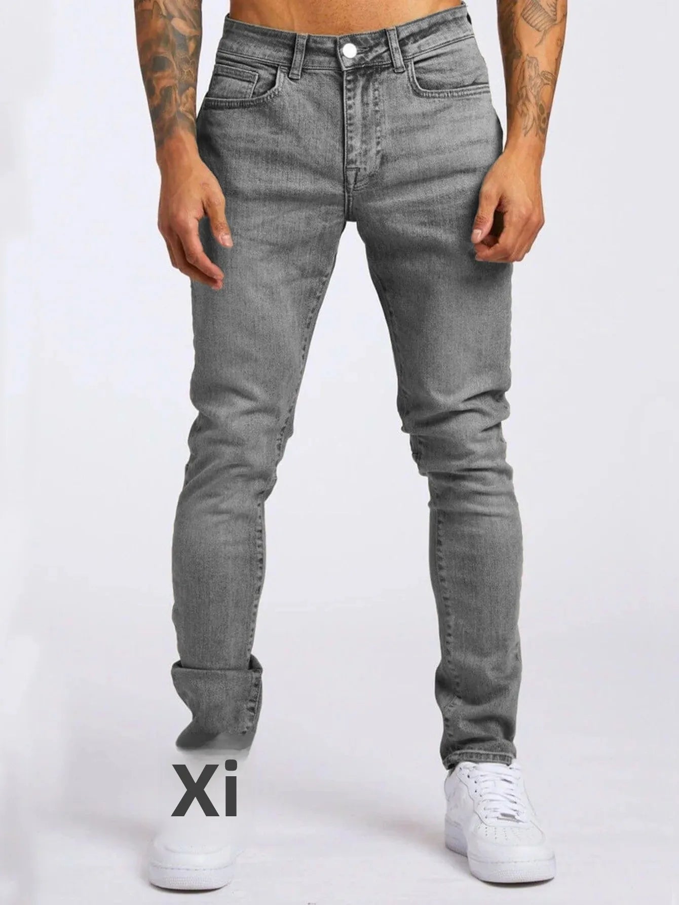 Men's Slim Fit Elastic Bootcut Denim Jeans