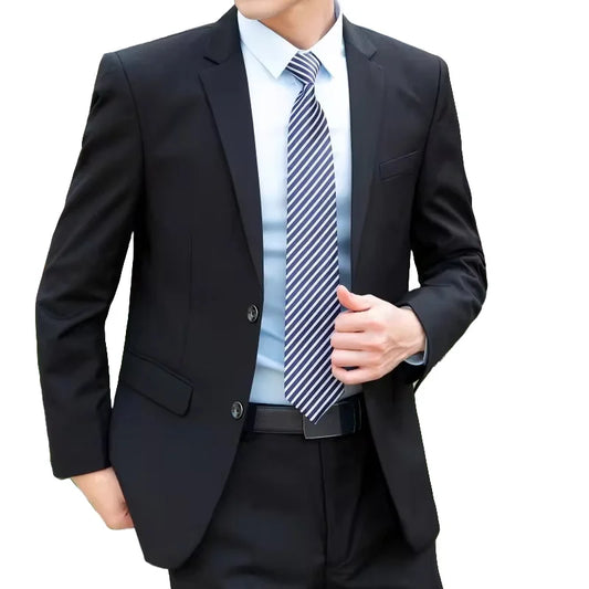 Men's Slim Solid Color Professional Business Suit
