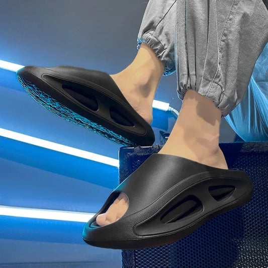 Men's Thick Bottom Summer Lounge Slippers