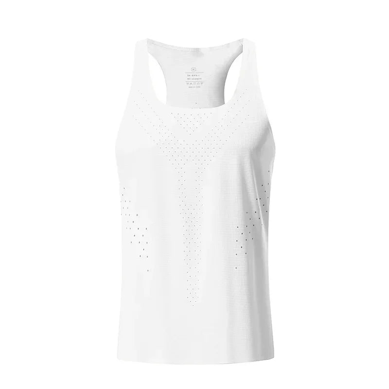 Men's Vest Sleeveless Elastic Basketball Tank Top