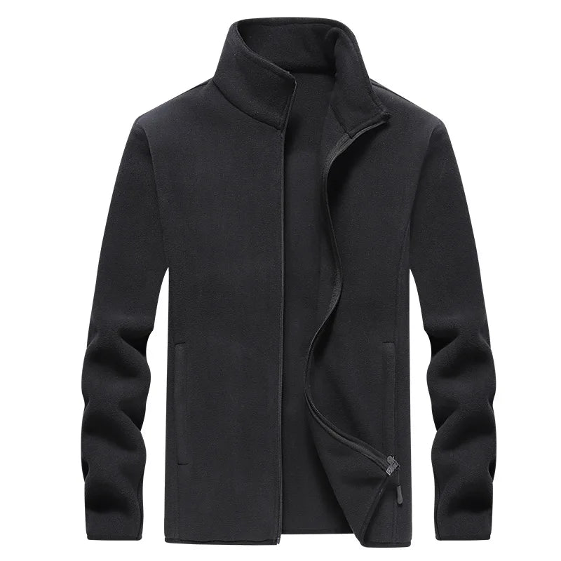 Men's Winter Fleece Windbreaker Wool Lining Jackets