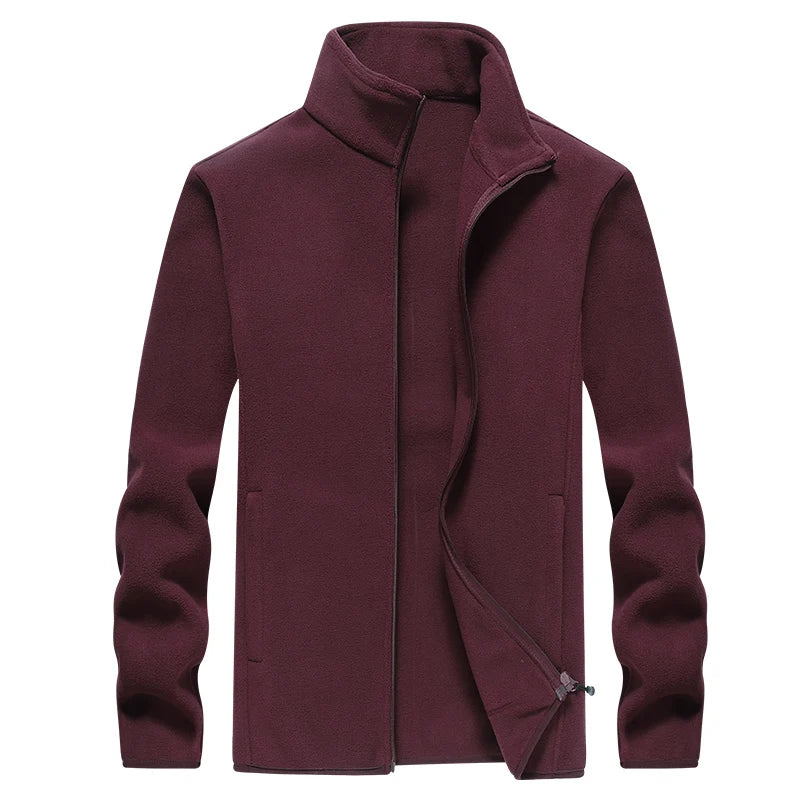 Men's Winter Fleece Windbreaker Wool Lining Jackets