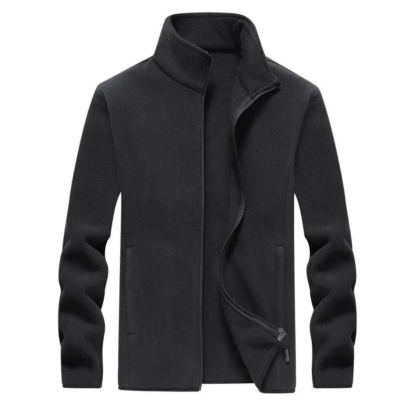 Men's Winter Fleece Windbreaker Wool Lining Jackets