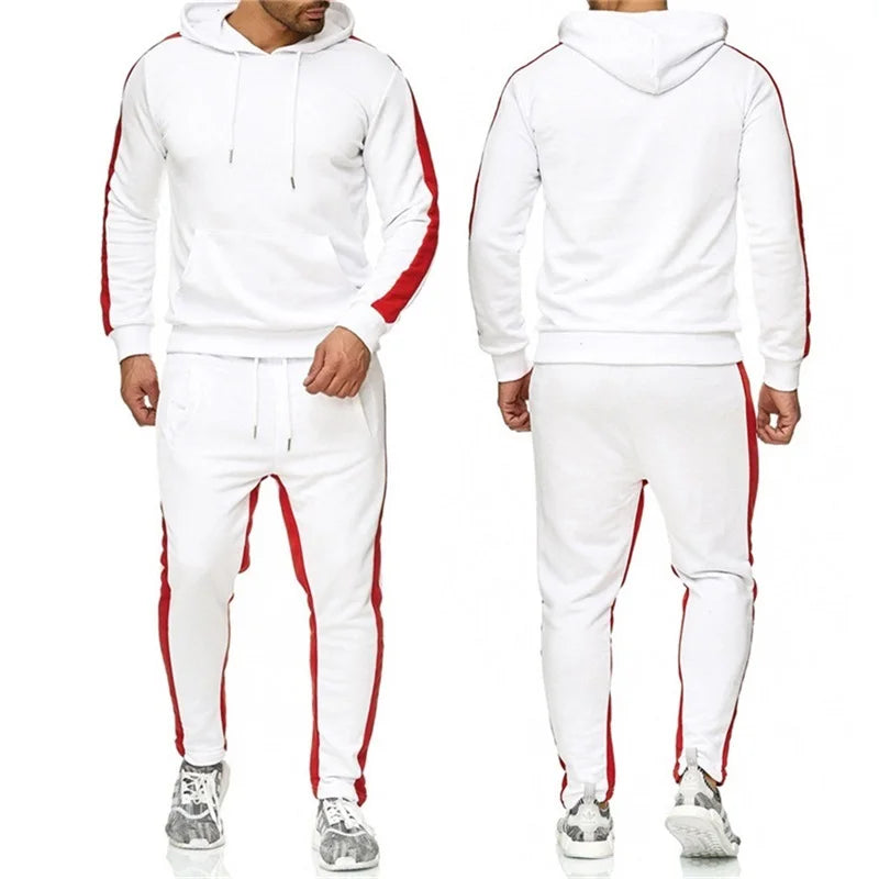 Men's 2 Piece Long Sleeve Moisture Wicking Hoodie