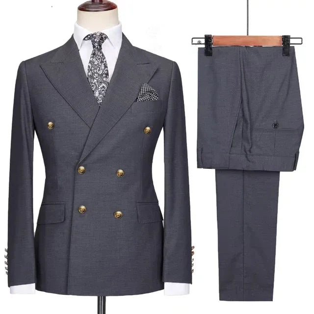 Mens Leisure Boutique Business Woolen Suit