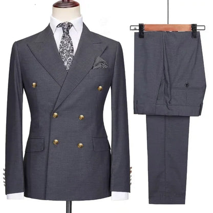 Mens Leisure Boutique Business Woolen Suit
