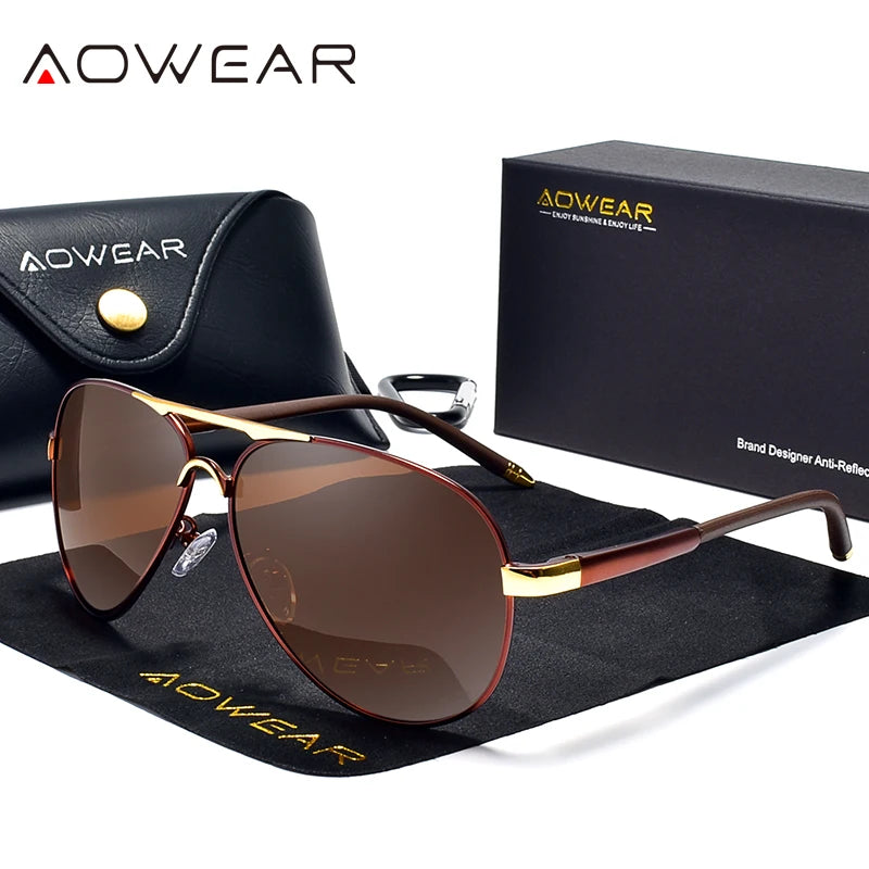 Men's Driving Polarized Aviator Sunglasses