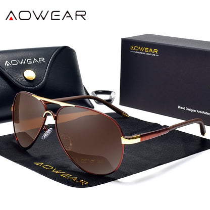 Men's Driving Polarized Aviator Sunglasses