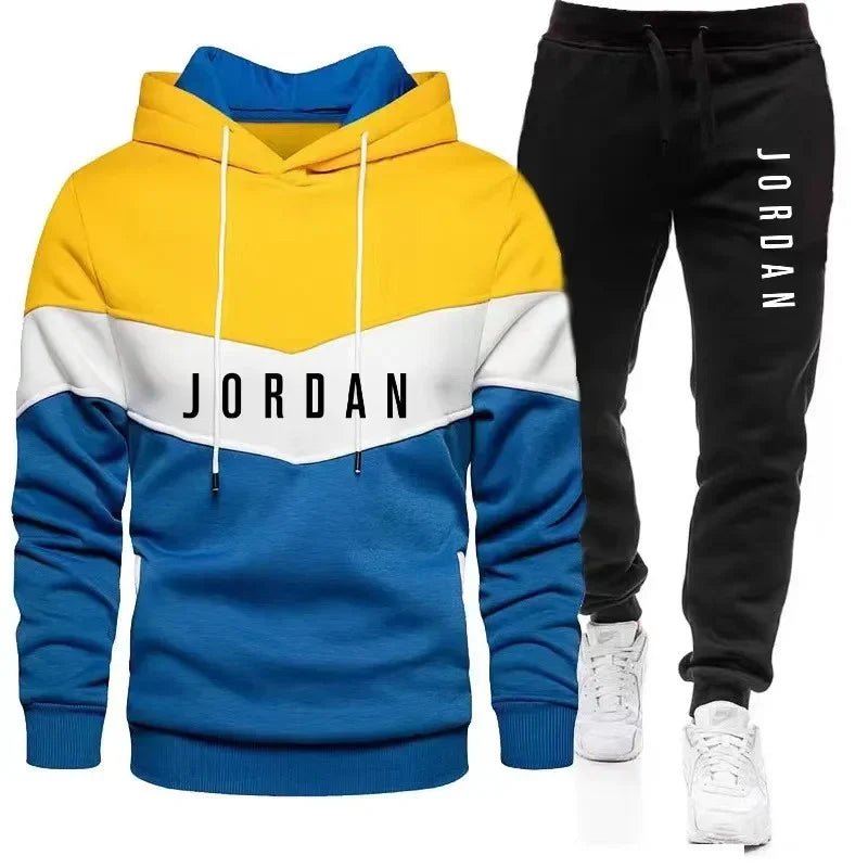 Men's Hooded Autumn Sports Tracksuit