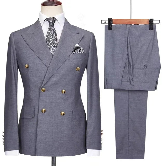 Mens Leisure Boutique Business Woolen Suit