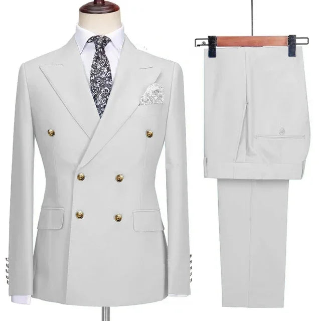Mens Leisure Boutique Business Woolen Suit