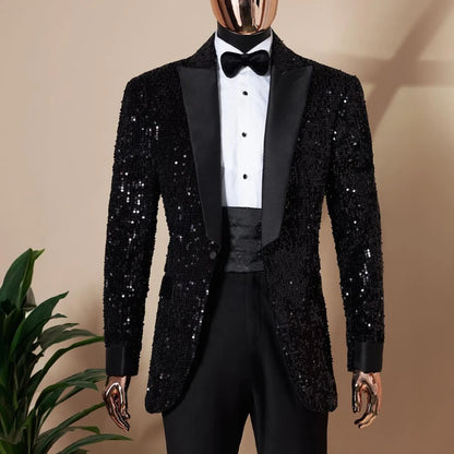 Men's Notched Lapel One Button Wedding Suit