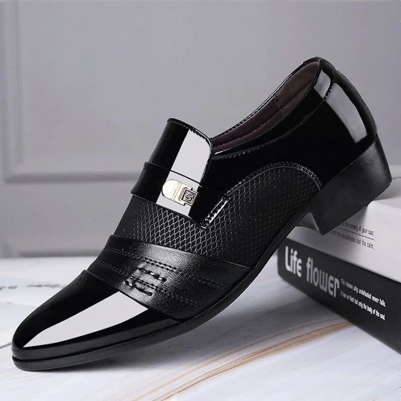 Men's Pointed Toe PU Leather Shoes