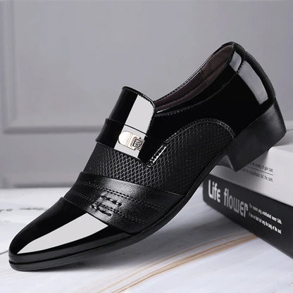 Men's Pointed Toe PU Leather Shoes