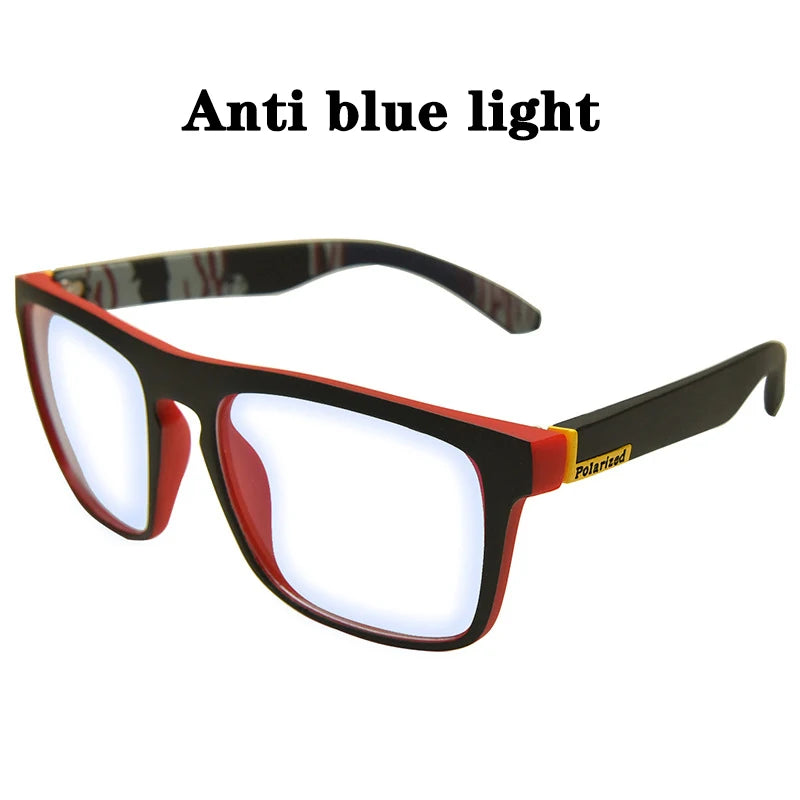 Men's Polarized Mirror Square Sunglasses