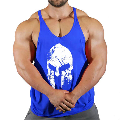 Men's Print Pattern Gym Singlet