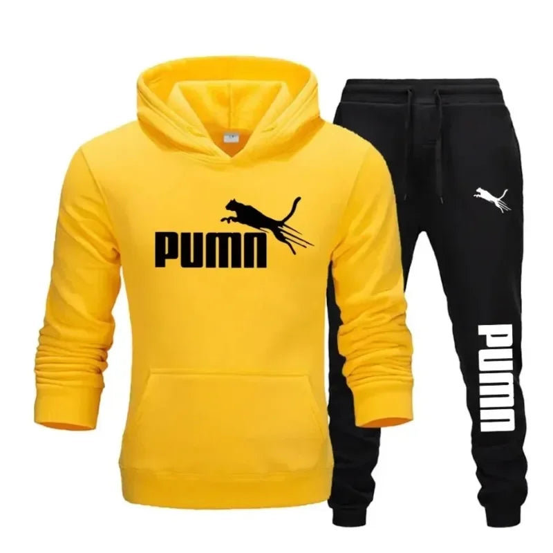Men's Pullover Hooded Gym Tracksuit