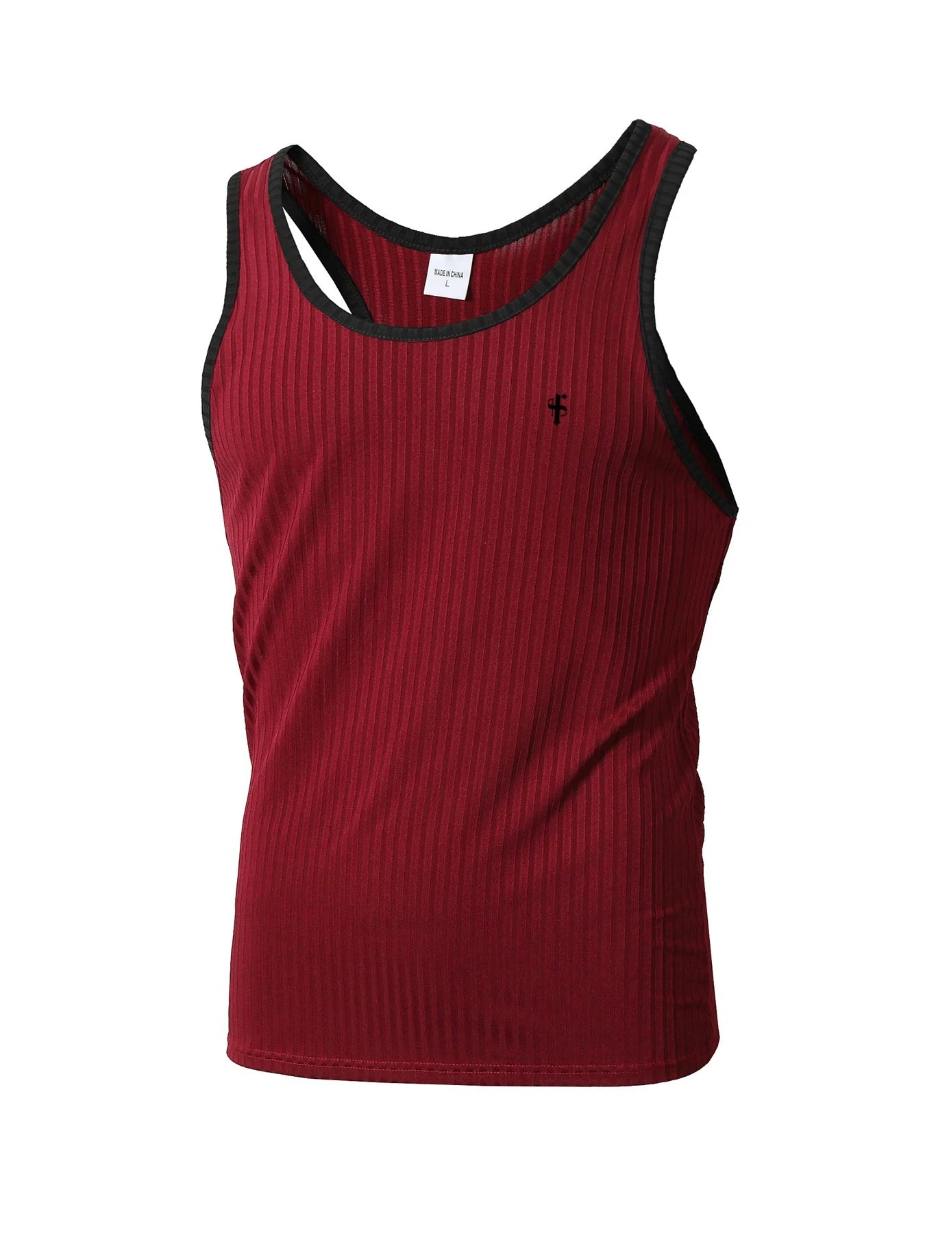 Men's Slim Elastic Vertical Stripe Tank Top